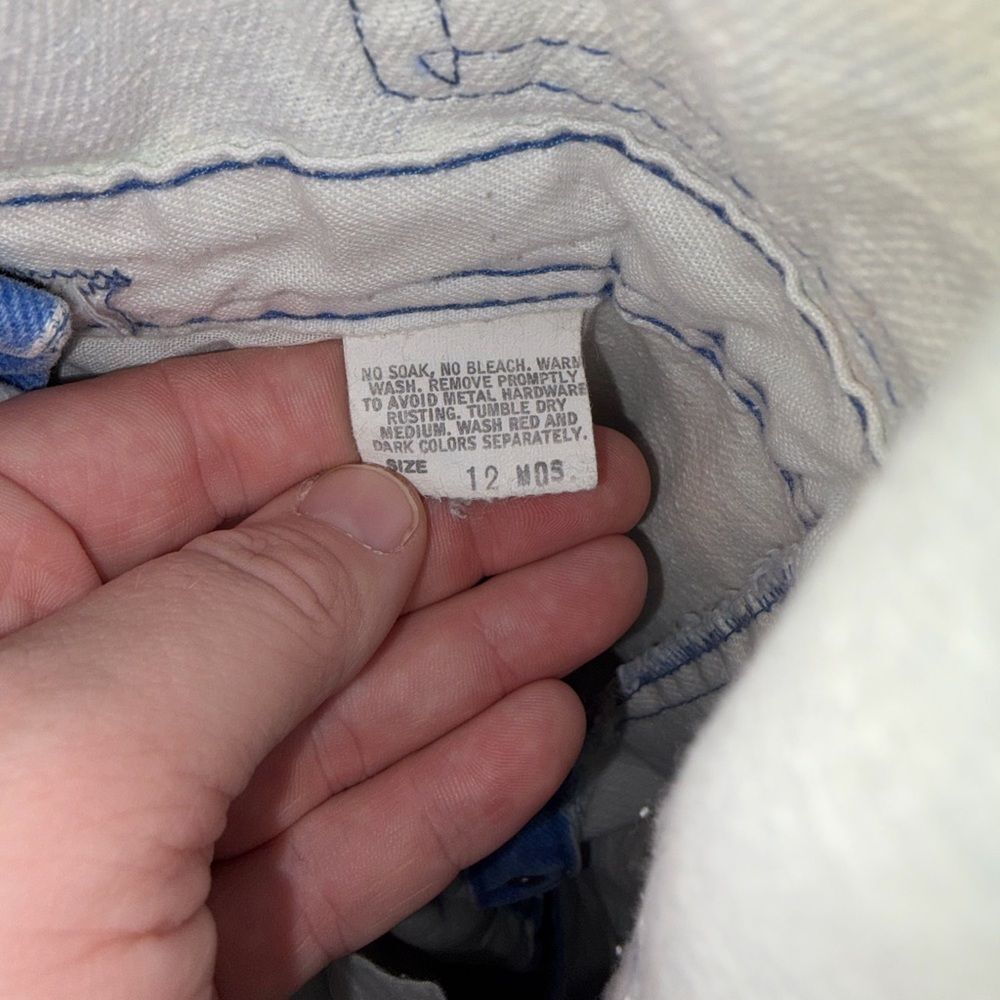 Vintage OshKosh B’gosh Clown Print Denim Overalls 12M | Retro Baby Outfit - Picture 5 of 5